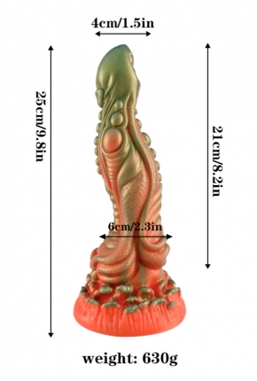 Krmz Yeil Canavar Dildo Model 5